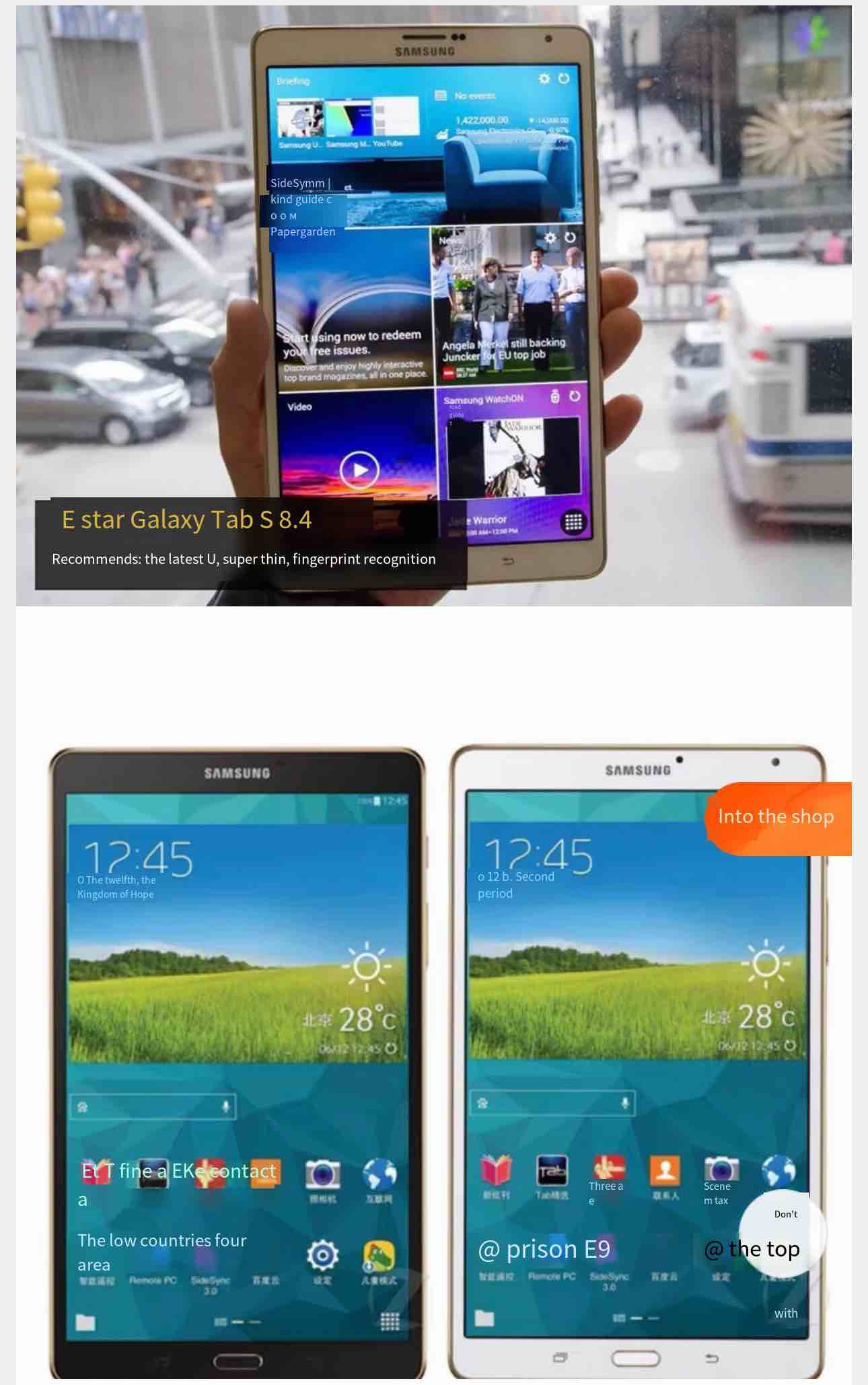 Refurbished Samsung Galaxy Tab s 8.4-inch T700 WLAN T701 4G SIM entertainment phone tablet