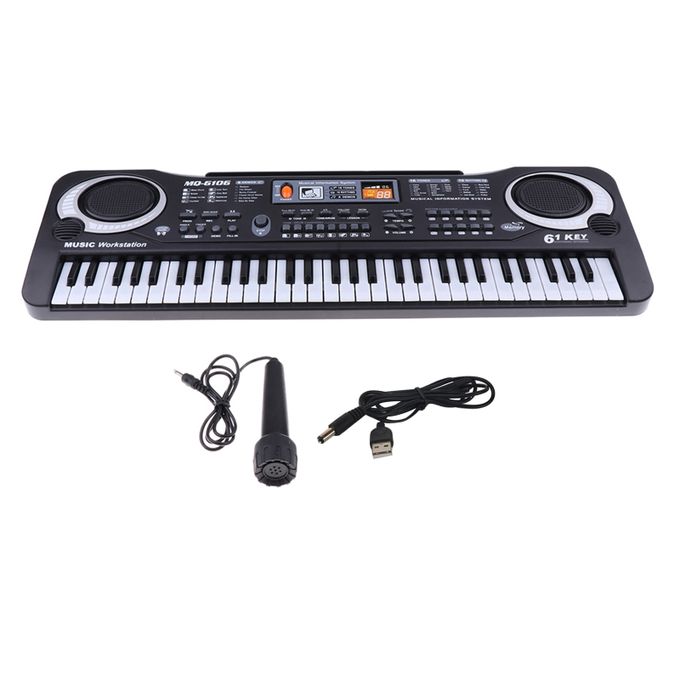 61 Keys Kids  Digital Music Electronic Keyboard  Electric Piano With Mic