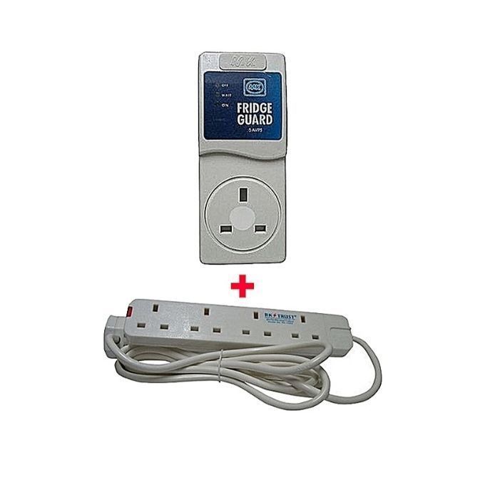 Electronics FRIDGE GUARD +FREE 4 WAY SOCKET EXTENSION CABLE