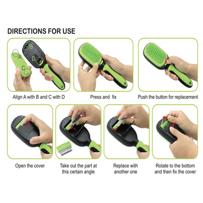 New Design  Trendy Animal 5 in 1 Pet Grooming Brush and Comb set Kit for Dogs and Cats