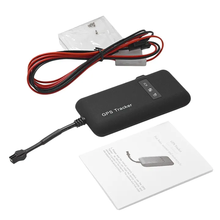 GT02 Vehicle Motorcycle GSM GPS Tracker Locator Anti-theft Device BLACK