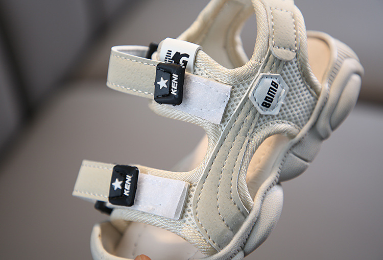 2021 summer new girls boys beach shoes baby cork shoes leather sandals fashion casual shoes