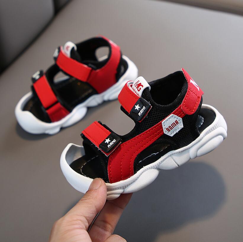 2021 summer new girls boys beach shoes baby cork shoes leather sandals fashion casual shoes
