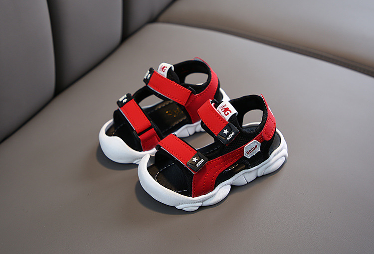 2021 summer new girls boys beach shoes baby cork shoes leather sandals fashion casual shoes