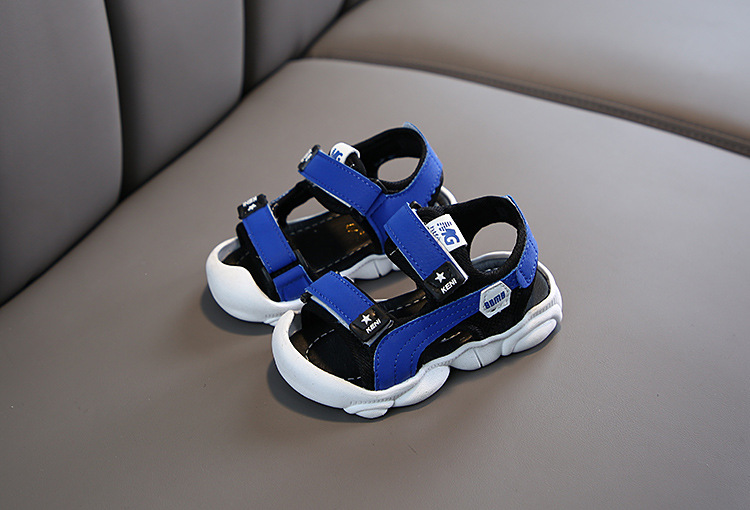 2021 summer new girls boys beach shoes baby cork shoes leather sandals fashion casual shoes