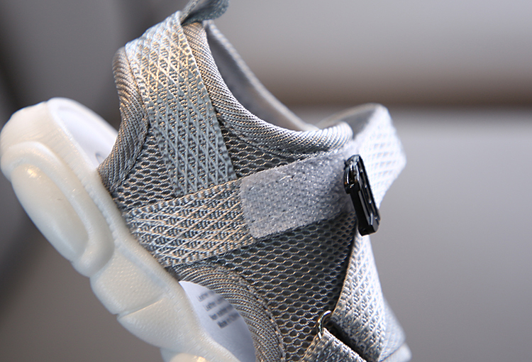 Summer Toddler Shoes Pure Color Mesh Breathable Sneakers Children&apos;s Babies Boys and Girls Sandals