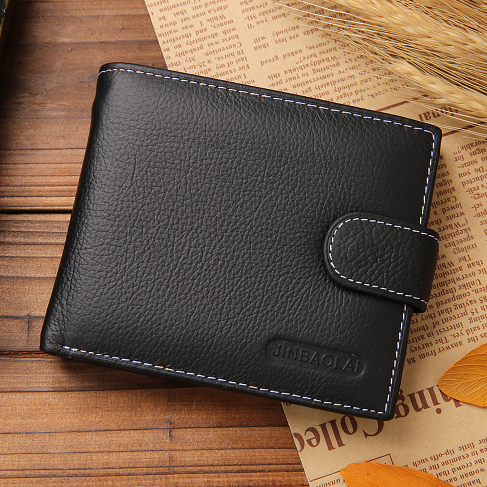 Men Wallets Male Genuine Leather Wallet Coin Pocket Card Holder