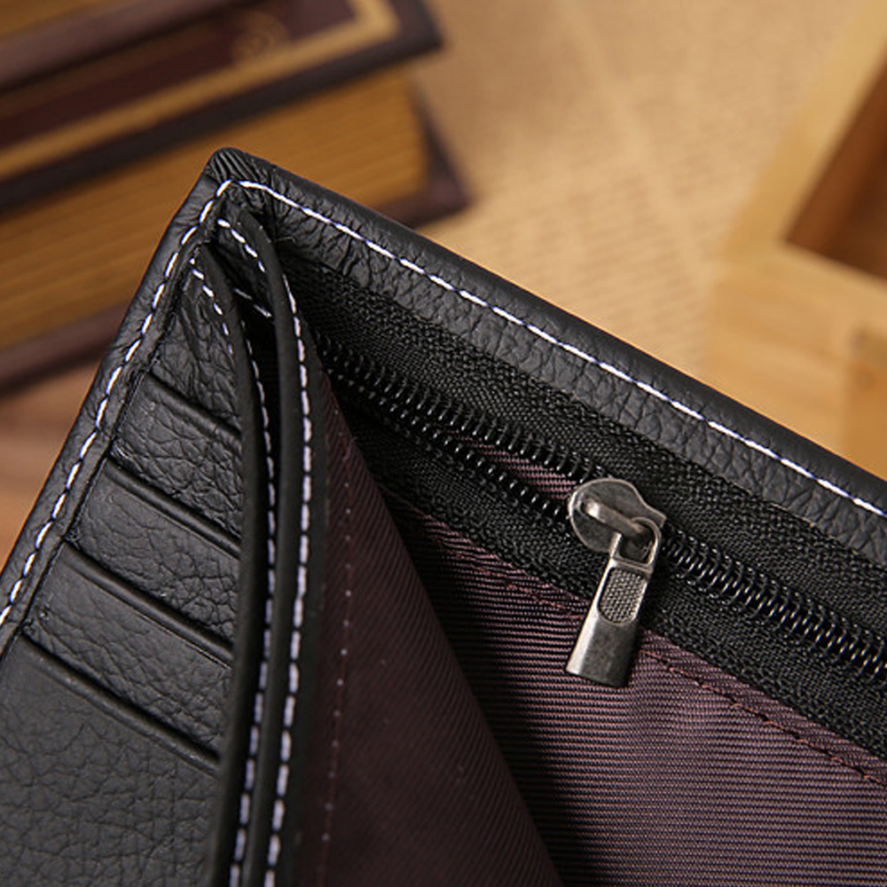 Men Wallets Male Genuine Leather Wallet Coin Pocket Card Holder