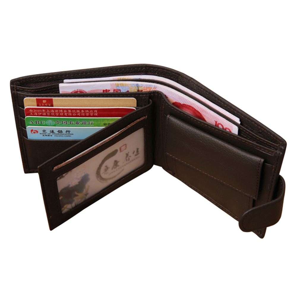 Men Wallets Male Genuine Leather Wallet Coin Pocket Card Holder
