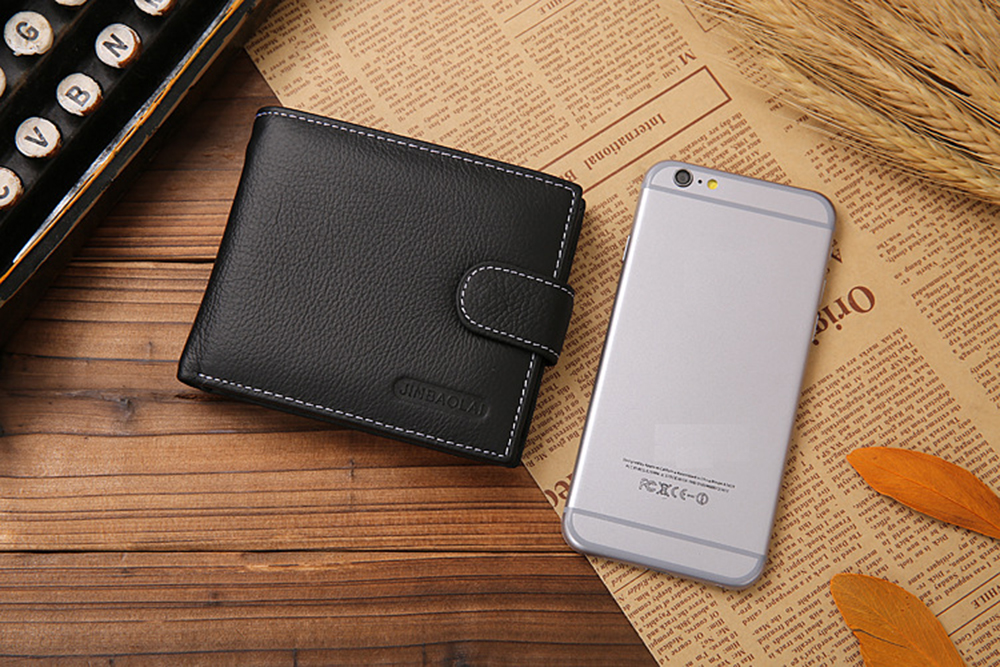 Men Wallets Male Genuine Leather Wallet Coin Pocket Card Holder