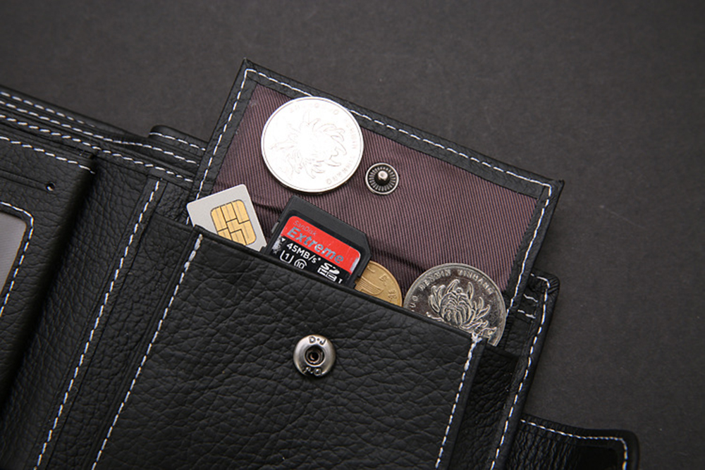 Men Wallets Male Genuine Leather Wallet Coin Pocket Card Holder