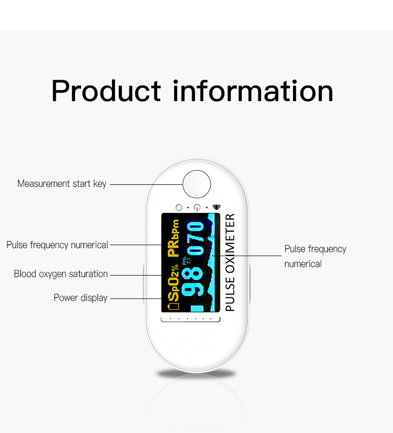 Blood Oxygen Monitor Finger Pulse Oximeter Oxygen Saturation Monitor Health Care