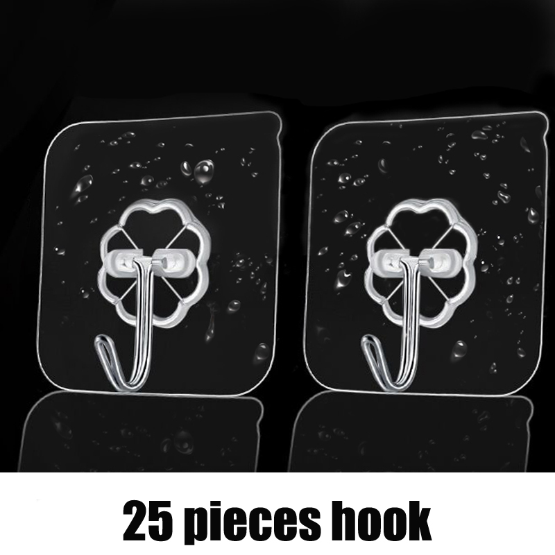 10-100 PCS Strong Transparent Suction Cup Sucker Self Adhesive wall Hooks In Bathroom Kitchen Stick