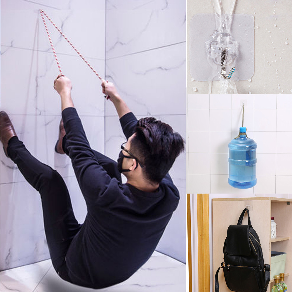 10-100 PCS Strong Transparent Suction Cup Sucker Self Adhesive wall Hooks In Bathroom Kitchen Stick