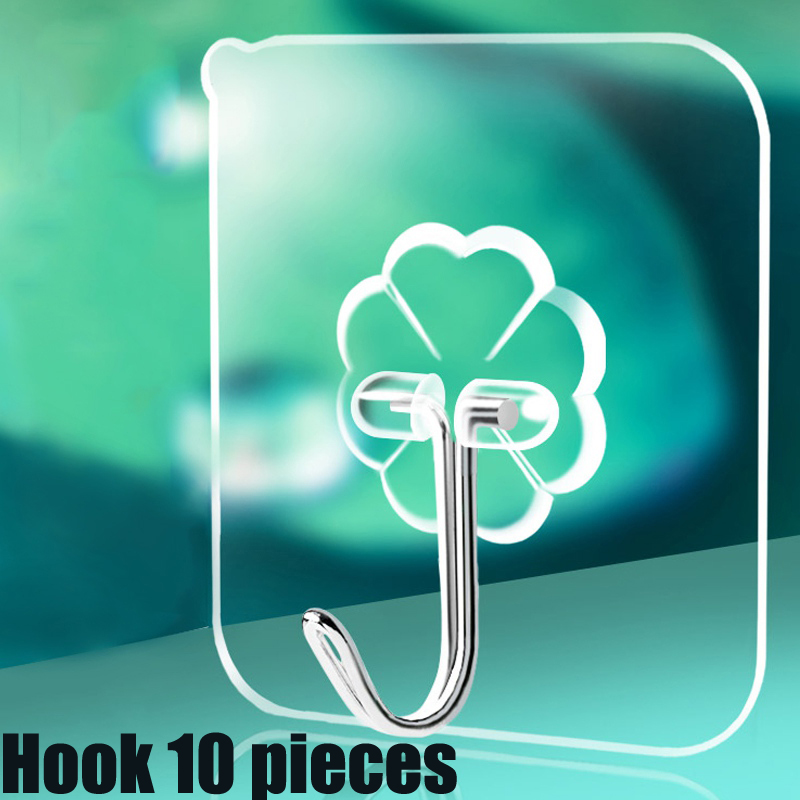 10-100 PCS Strong Transparent Suction Cup Sucker Self Adhesive wall Hooks In Bathroom Kitchen Stick