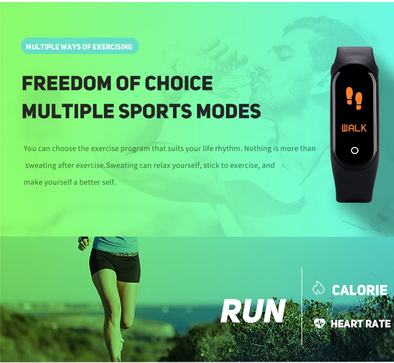 Smart band 4 Fitness Tracker Watch Sport bracelet Heart Rate Blood Pressure Smartband Monitor Health