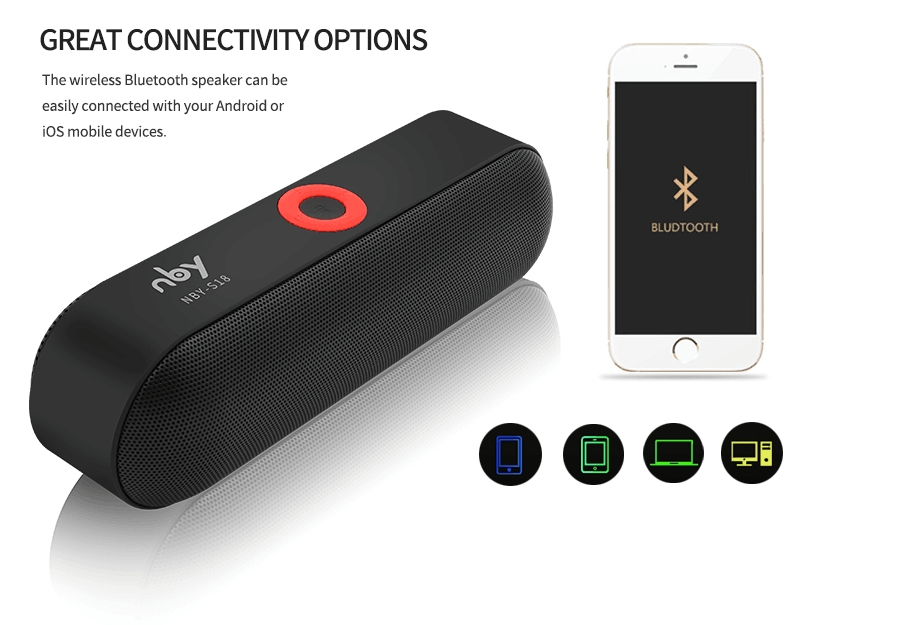 New NBY-18 Mini Bluetooth Speaker  Wireless Speaker Sound System 3D Stereo Music Surround Subwoofer