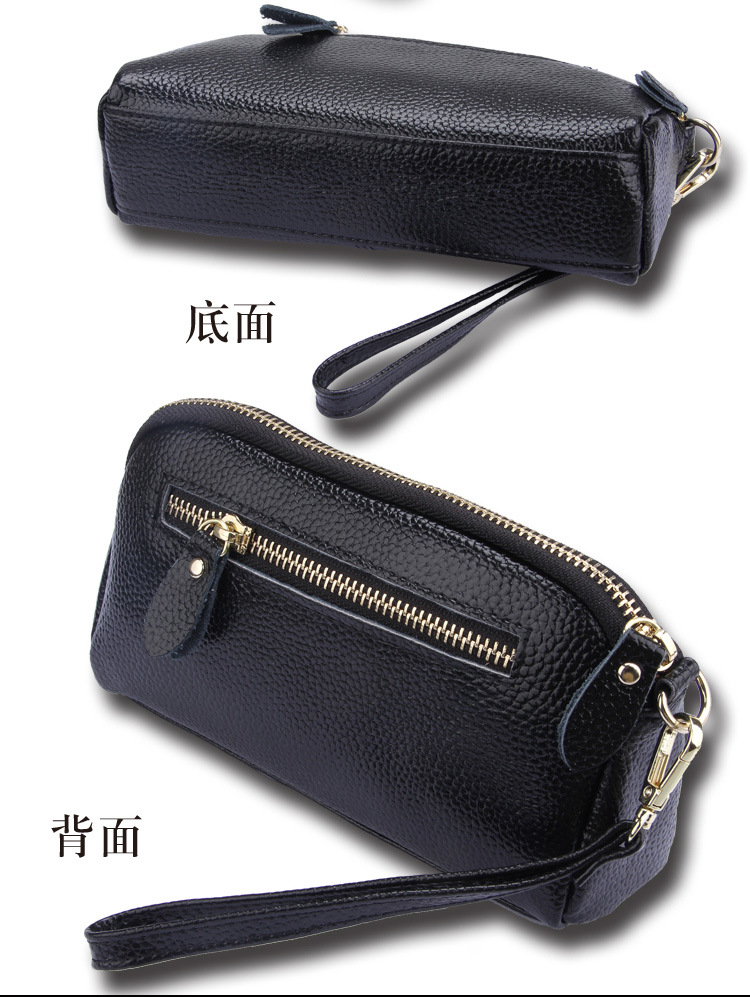 Genuine Leather Women Wallets Brand Design High Quality phone Card Holder Long Lady Purse Clutch