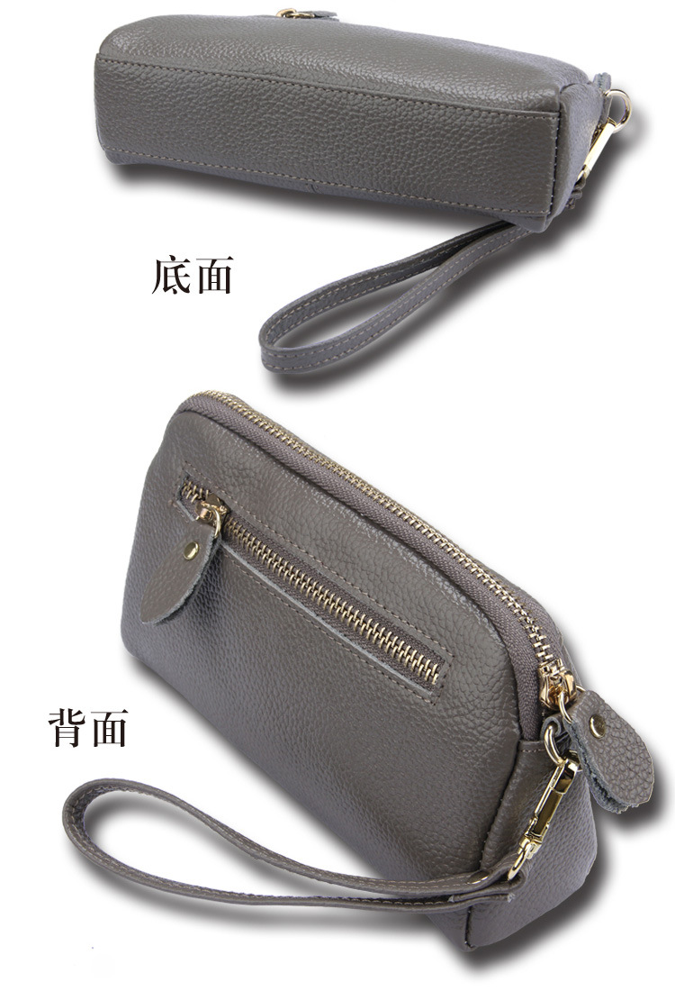 Genuine Leather Women Wallets Brand Design High Quality phone Card Holder Long Lady Purse Clutch