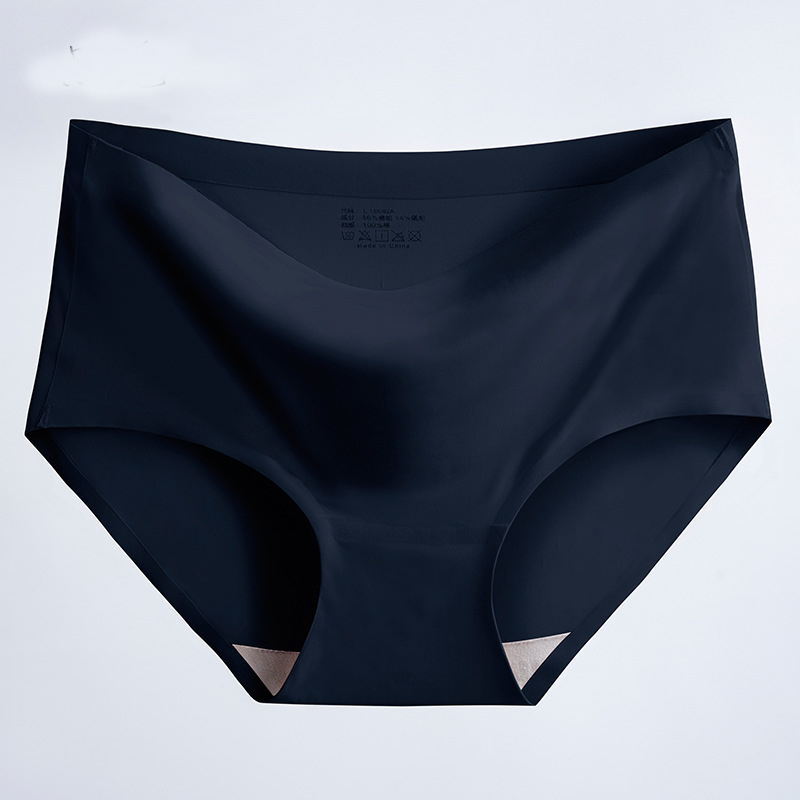 8 Pieces Women&apos;s underwear seamless trendy ice silk panties ladies faceless panties line