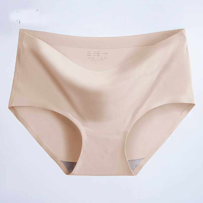 8 Pieces Women&apos;s underwear seamless trendy ice silk panties ladies faceless panties line