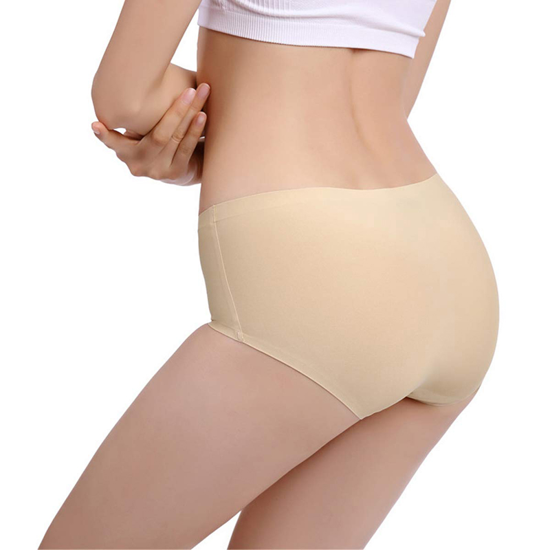 8 Pieces Women&apos;s underwear seamless trendy ice silk panties ladies faceless panties line