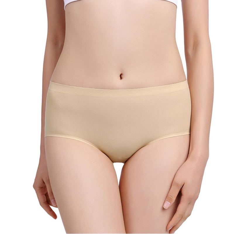 8 Pieces Women&apos;s underwear seamless trendy ice silk panties ladies faceless panties line