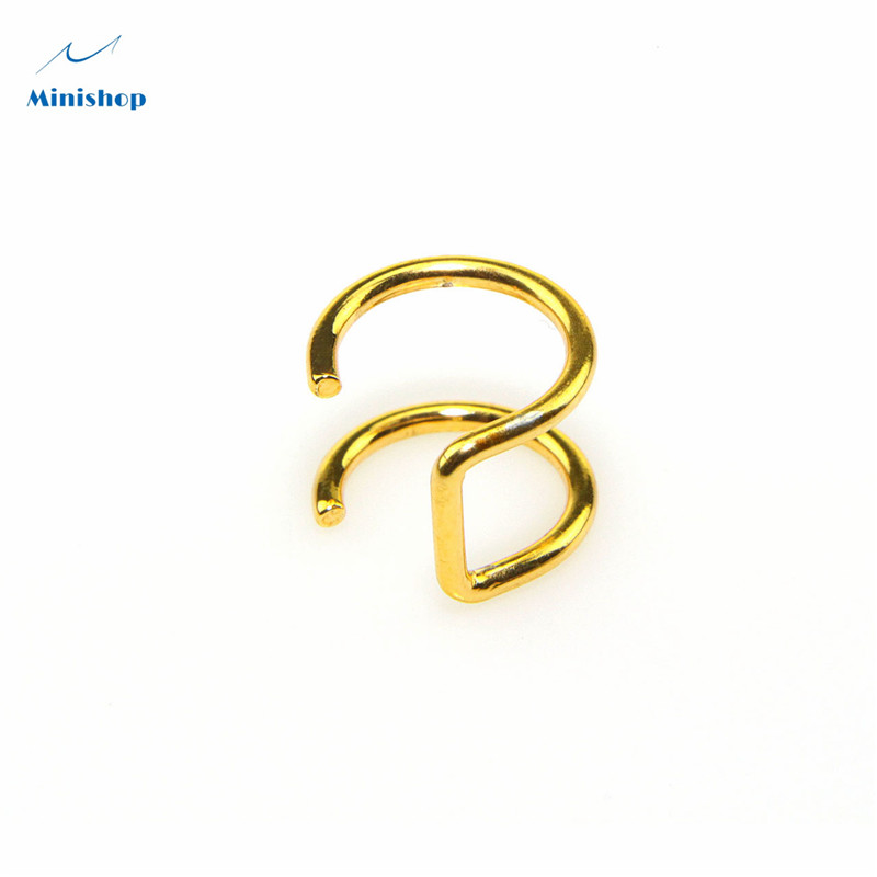 10 pieces of fashion double C cartilage earrings for men and women