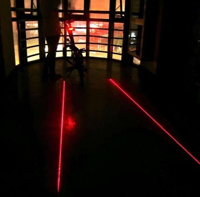 Rear Safety Tail Lights Bicycles With 5 LED Light Modes Color Red Light Blue Light Bike Tail Light