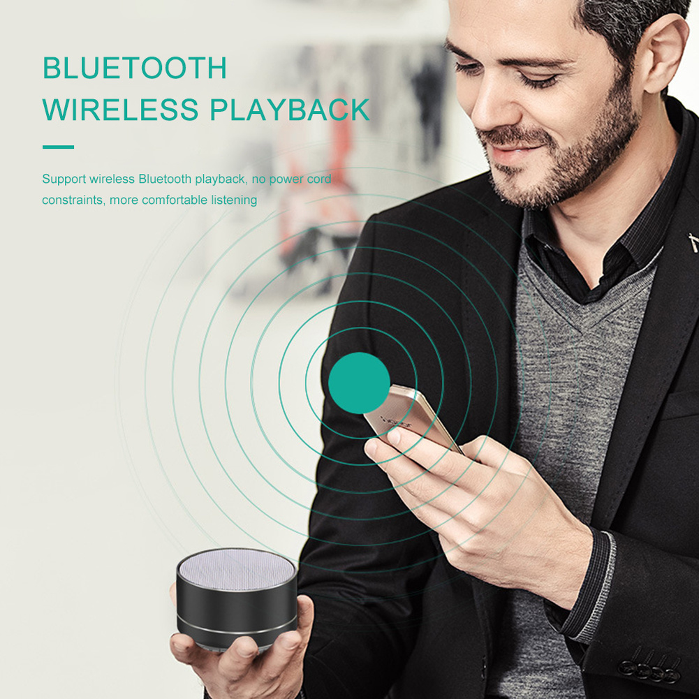A10 Wireless Bluetooth Audio Small Steel Cannon Subwoofer Mini Portable Gift Card Bluetooth Speaker