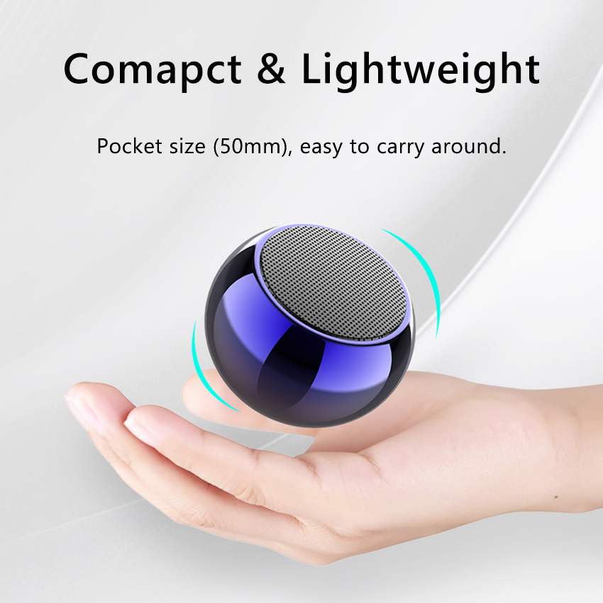 Portable bluetooth 5.0 speaker small true wireless stereo speaker with microphone for smart phone