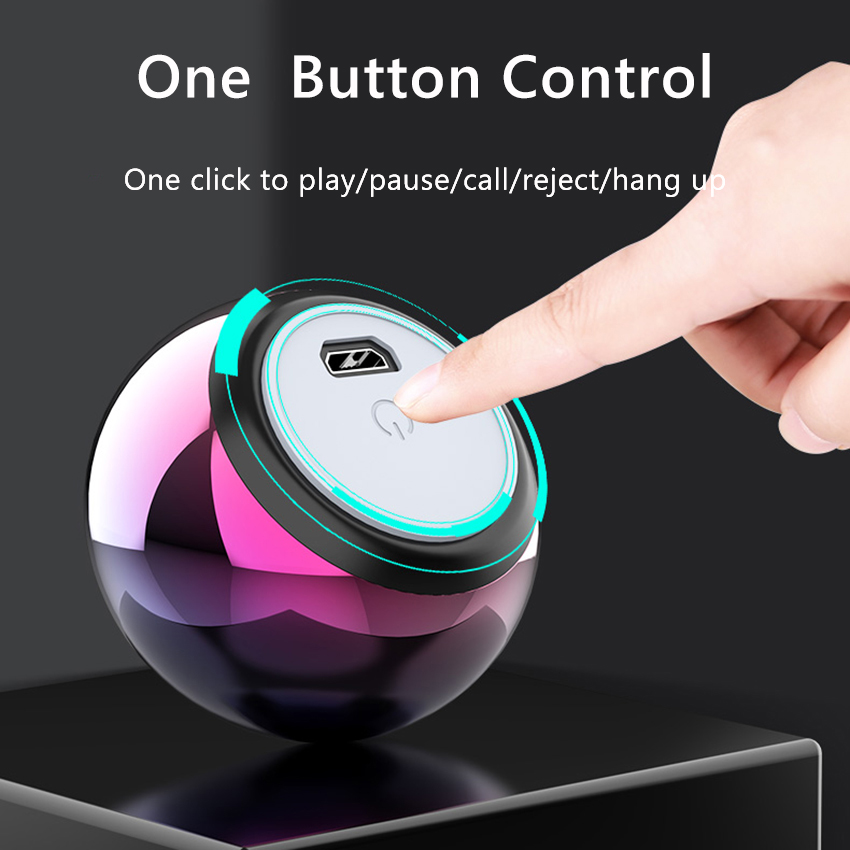 Portable bluetooth 5.0 speaker small true wireless stereo speaker with microphone for smart phone