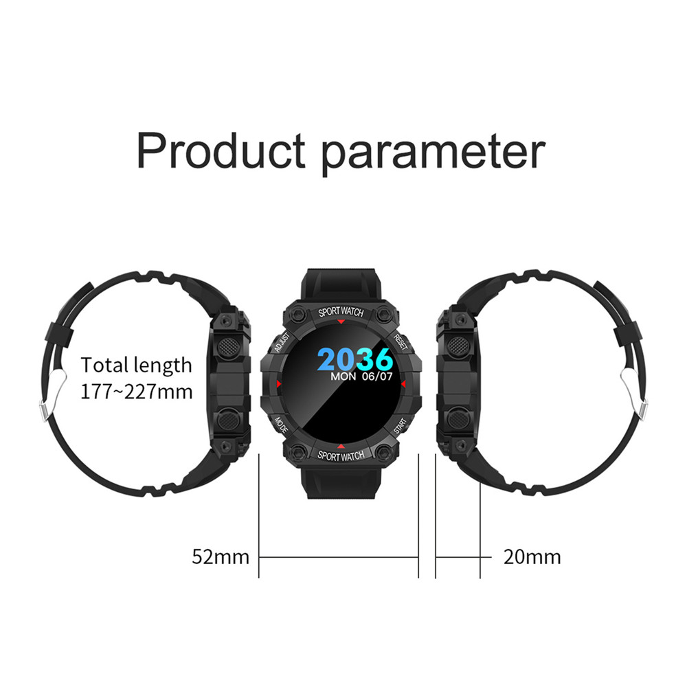 FD68 Health Monitoring Smart Watch Waterproof and Long Standby Sports Watch Band for Android IOS