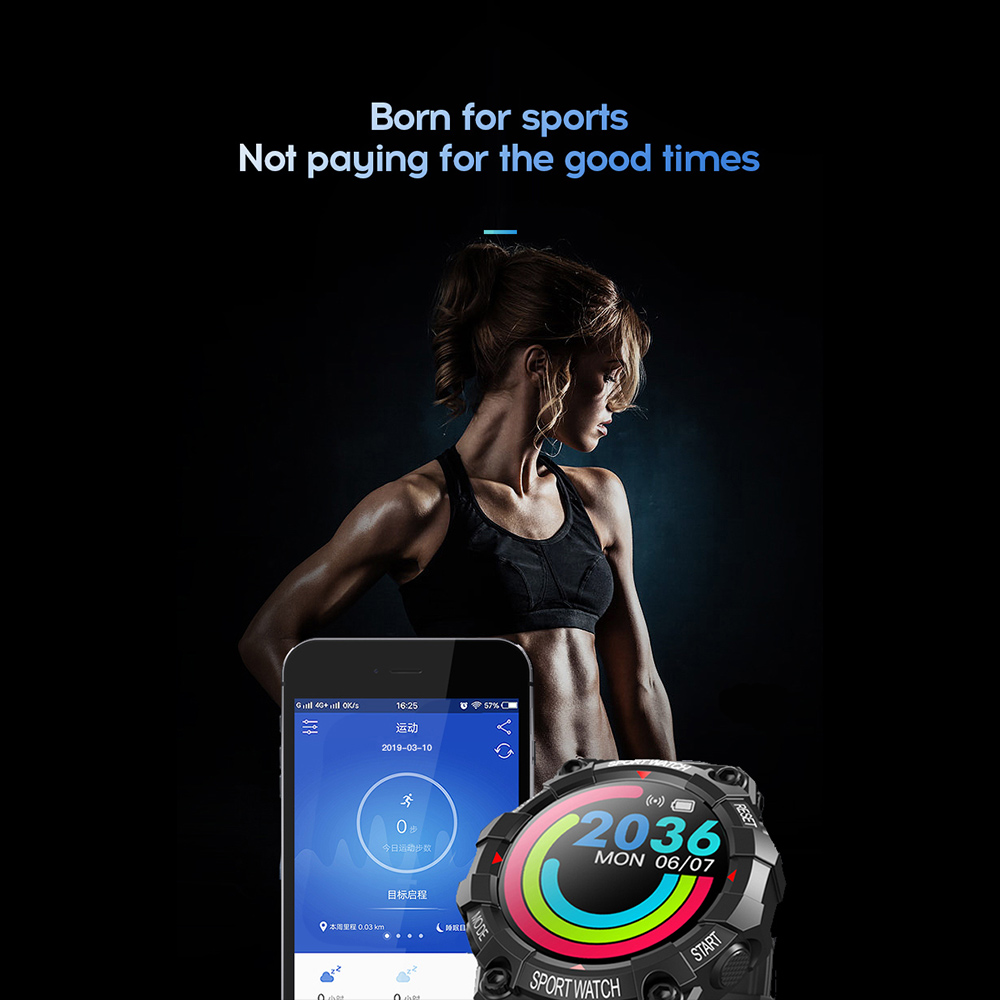 FD68 Health Monitoring Smart Watch Waterproof and Long Standby Sports Watch Band for Android IOS