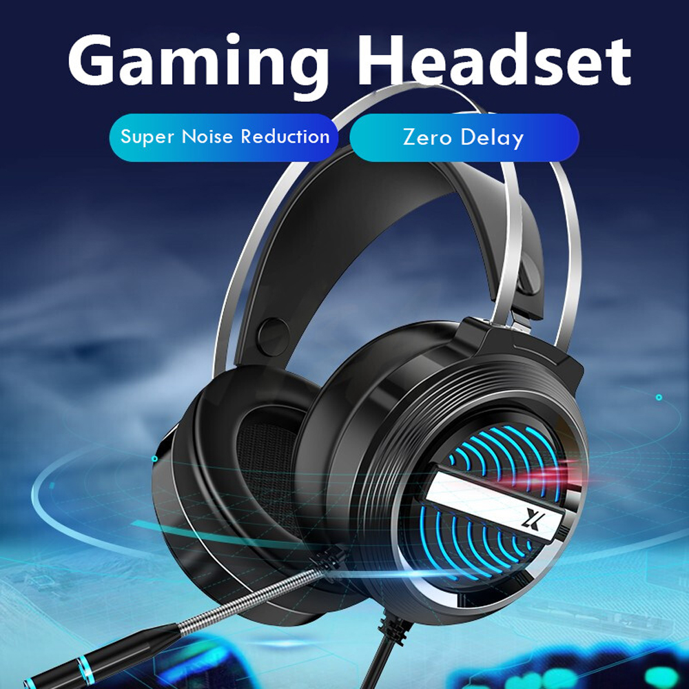 Brand new 7.1 stereo wired headset gaming headset with microphone volume control for PC laptop Xbox