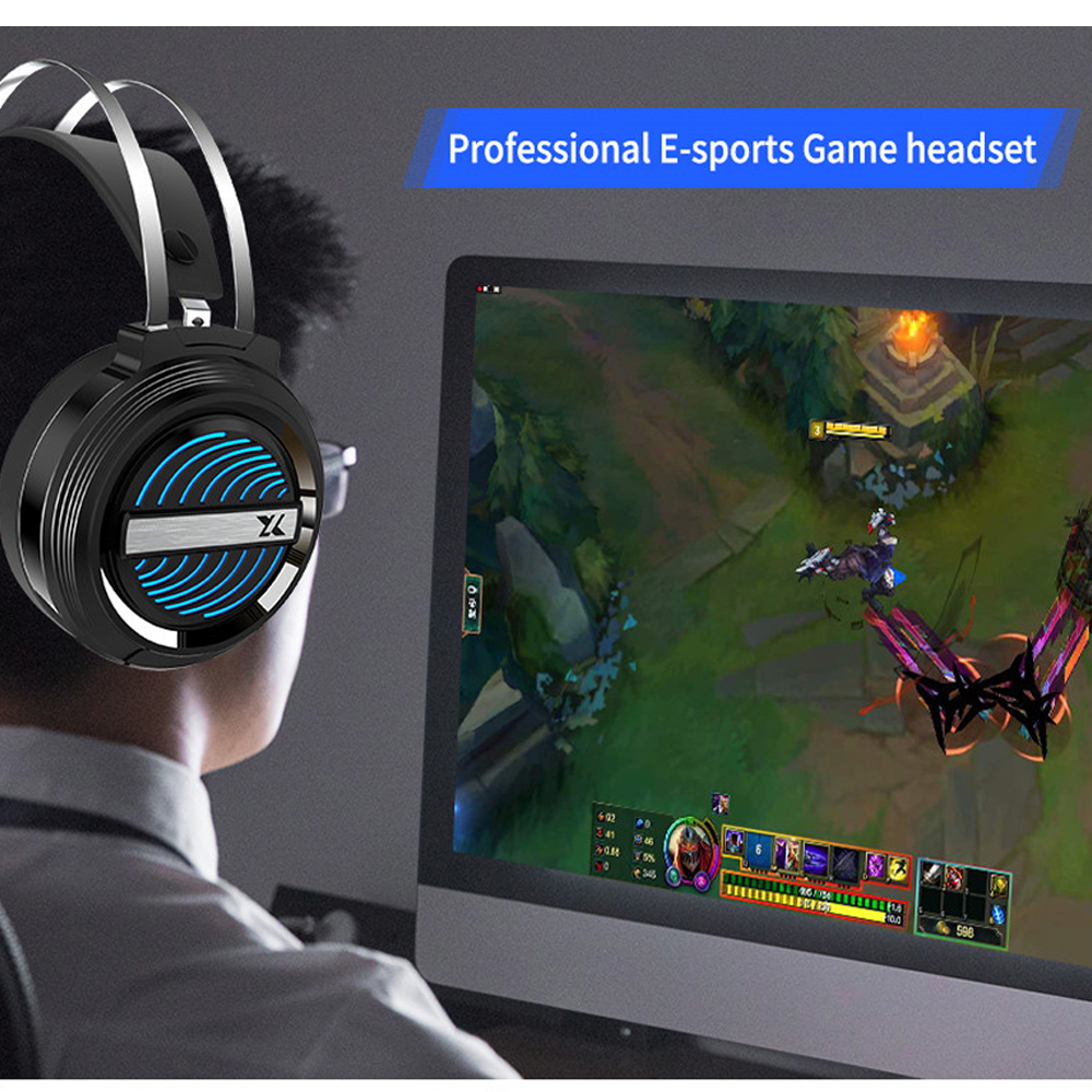 Brand new 7.1 stereo wired headset gaming headset with microphone volume control for PC laptop Xbox