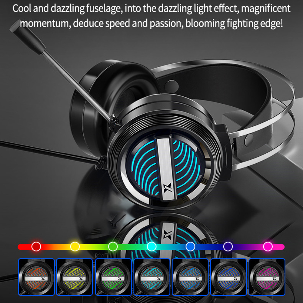 Brand new 7.1 stereo wired headset gaming headset with microphone volume control for PC laptop Xbox