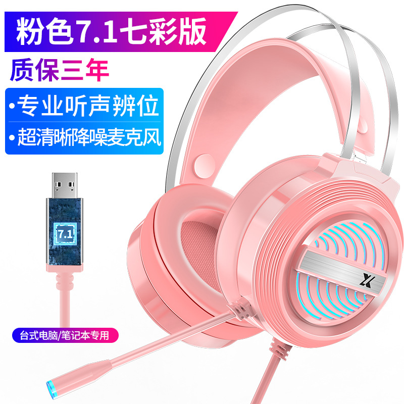 Brand new 7.1 stereo wired headset gaming headset with microphone volume control for PC laptop Xbox