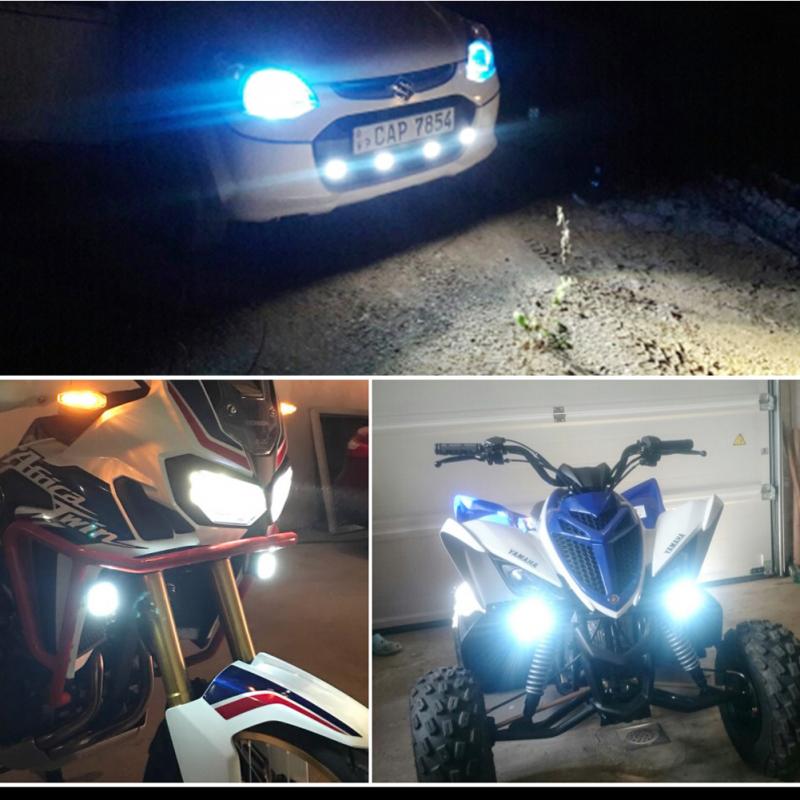 Led Motorcycles Headlight White Super Bright 6LED Working Spot Light Motorbike Fog Lamp