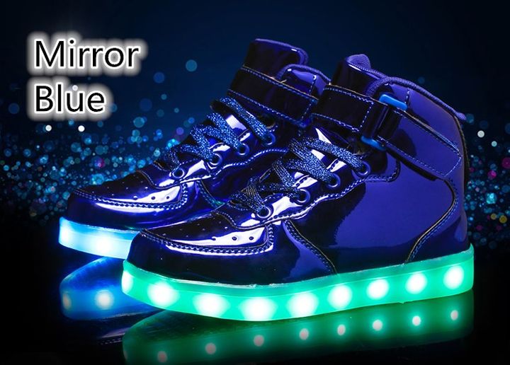 10 Colors USB Charging Led Luminous Glowing Sneakers Children Shoes Light Up Kids Girls Boys Boots