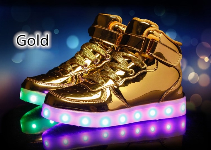 10 Colors USB Charging Led Luminous Glowing Sneakers Children Shoes Light Up Kids Girls Boys Boots
