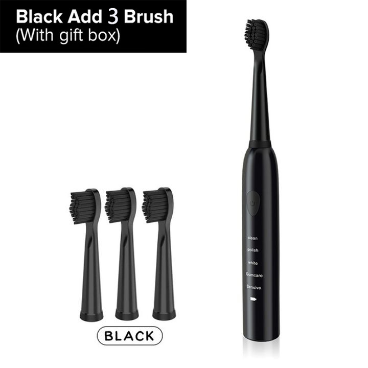 Electric Toothbrush Rechargeable Ultrasonic Washable Electronic Whitening Waterproof Teeth Brush