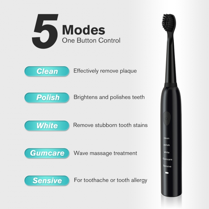 Electric Toothbrush Rechargeable Ultrasonic Washable Electronic Whitening Waterproof Teeth Brush