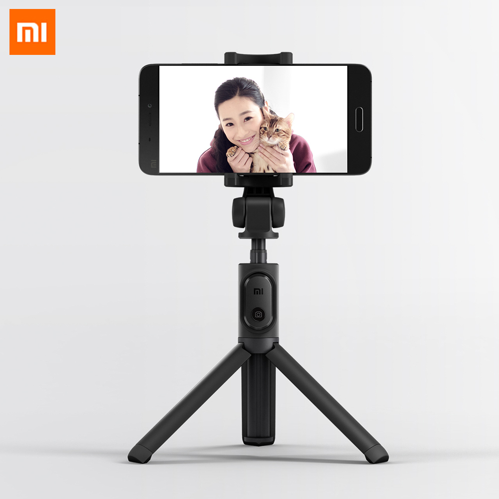 Foldable Tripod Monopod Selfie Stick Bluetooth With Wireless Button Shutter Selfie Stick