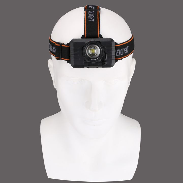 T6 Strong Light LED  Headlamp Rotating Zoom USB Charging Headlight  Night Fishing Flashligh