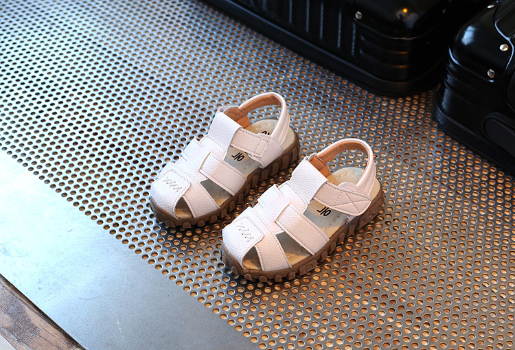 leather sandals boys PU leather in summer the new boys girls children beach shoes