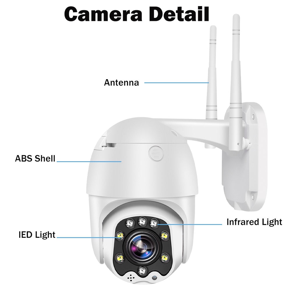 Smart Life WiFi IP Camera Outdoor 3MP HD CCTV Camera PTZ Dome Camera Home Security Surveillance
