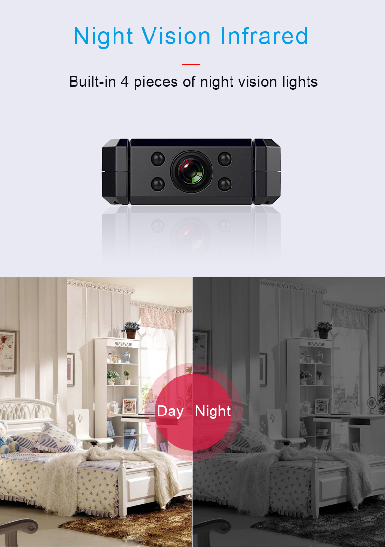 5MP Mini IP Camera WiFi 4K Wireless Micro Camera Remote Monitor Camera Tiny Video Recorder Motion-D
