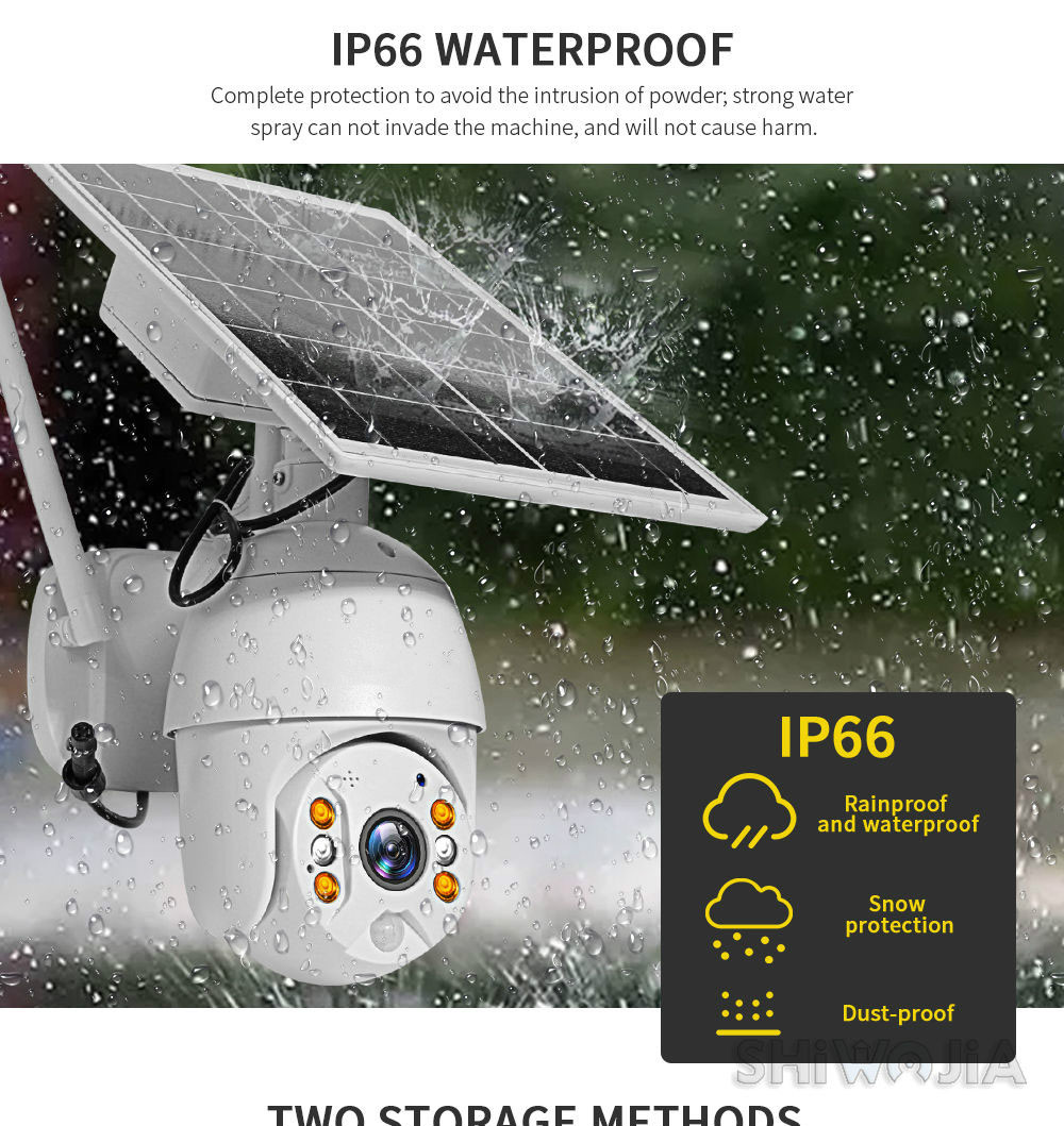 4G UHD 5MP Solar Panel Outdoor PTZ DOME IP Camera Monitoring Waterproof CCTV Two-way Voice Intr