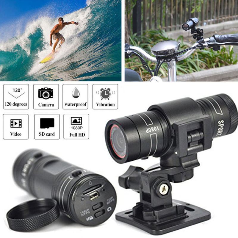 Mini F9 HD Bike Motorcycle Helmet Sports Action Camera  Car Video Recorder auto vehicle